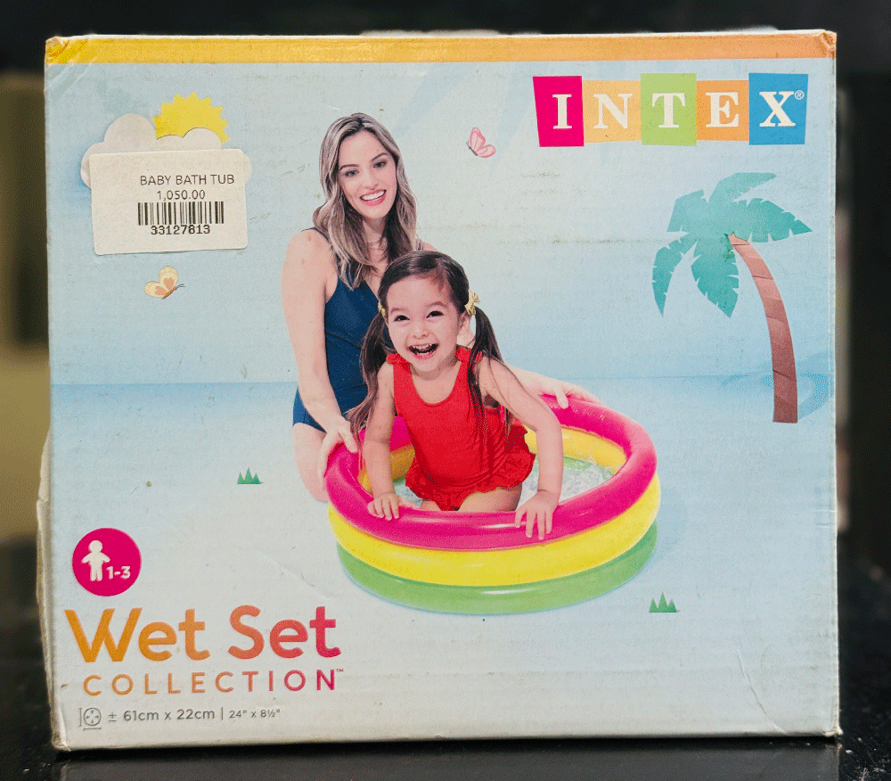 Intex Inflatable Baby Bath Tub – Wet Set Collection (1–3 Years)